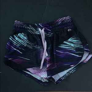 COPY - DSG Athletic Shorts Black and Purple Dynamic Design